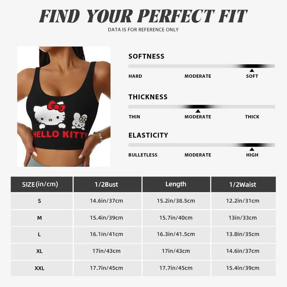 EtherealBe Hello Kitty Sports Bra for Women