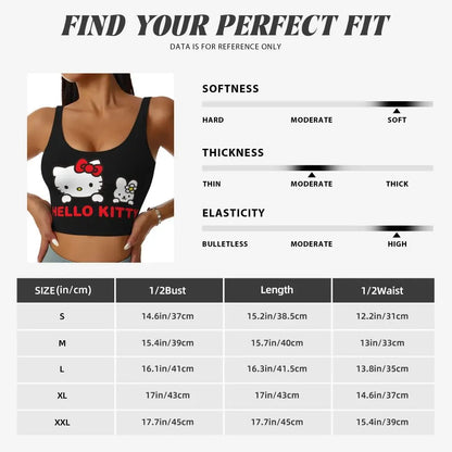 EtherealBe Hello Kitty Sports Bra for Women