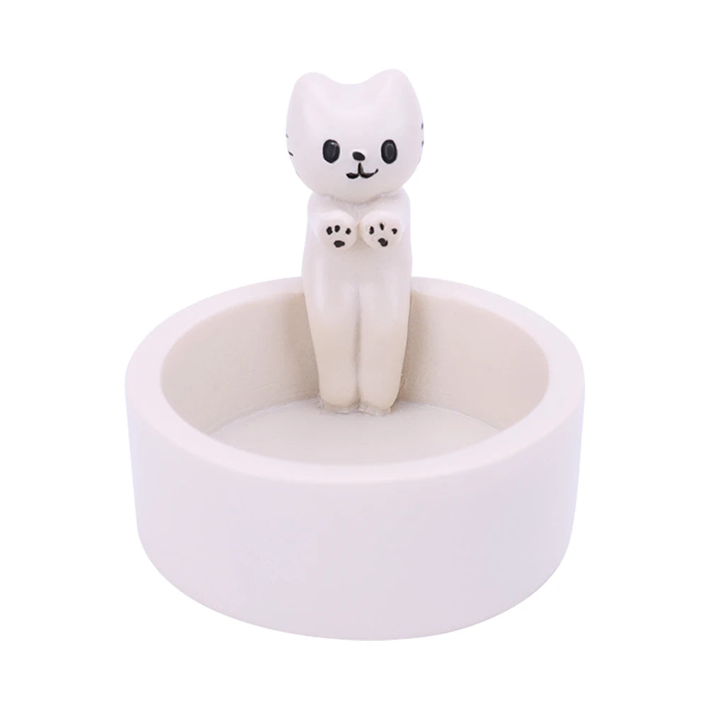 EtherealBe Cute Cat Tealight Holder for Home Decor