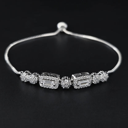2024 New Arrival Fashion Silver Color Bracelet Bangle for Women Christmas Gift Jewelry Wholesale S026