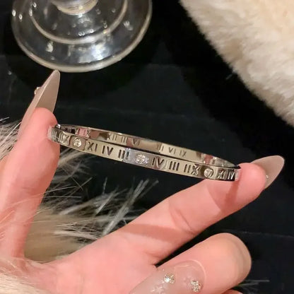 Silver Color Stainless Steel Colorfast Bracelets Skyful Star Bracelet Set for Women Fashion Light Luxury Jewelry Gifts Wholesale