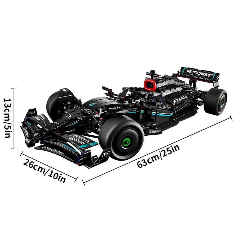 1642PCS Performance Superspeed Blocks W14 Super Racer Assembled Car Toy Children Birthday Christmas Gift Compatible with 42171
