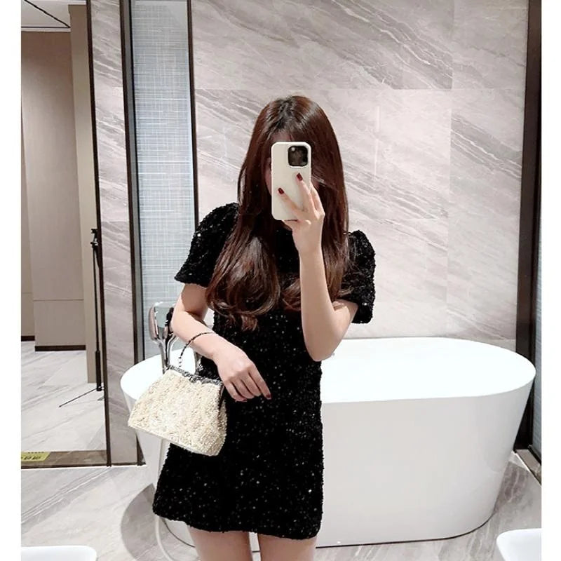 New Vintage Embroidered Beaded Dinner Handbag with Cheongsam Bag Pearl Banquet Hand Carrier Chain Bag Fine and High Quality