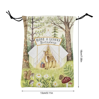 Printed Velvet Tarot Carods Storage Bag Oracle Card Witch Divination Accessories Board Games Mini Drawstring Package