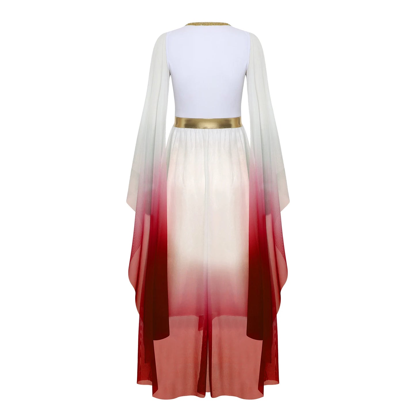 Women Halloween Ancient Greek Goddesses Queen Cosplay Costume Roman Toga Gold Trim Cape Tunic Dress Church Choir Worship Robe