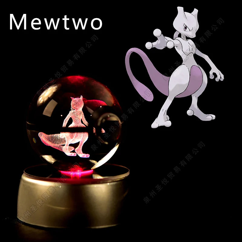 EtherealBe Pokemon 3D Crystal Ball Night Light
