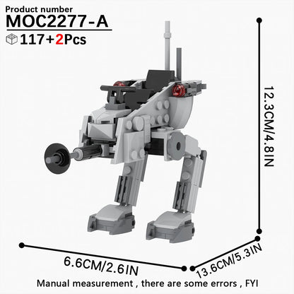EtherealBe building robot model with 117 plus 2 pieces, perfect STEM gift for kids