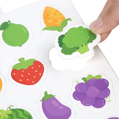 Montessori Baby Busy book My First Quiet Book Paste Early Learning Education Toy Children Toy Matching Game for Babies