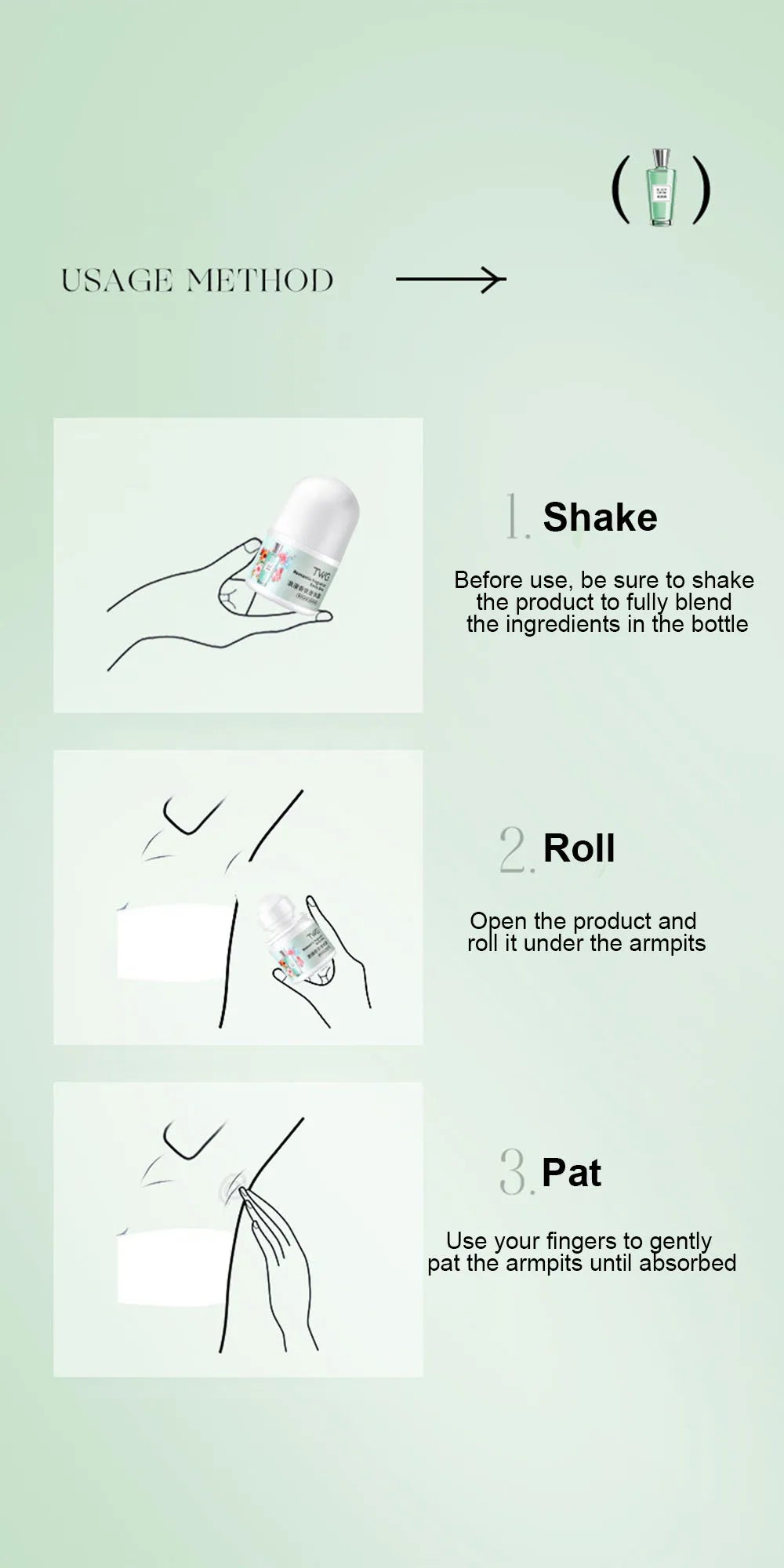 Romantic Fragrance Body Solid Perfume,Roll-on Antiperspirant Lotion,Woody,Floral Fruity Notes,Whole Body Fresh Lasting Fragrance