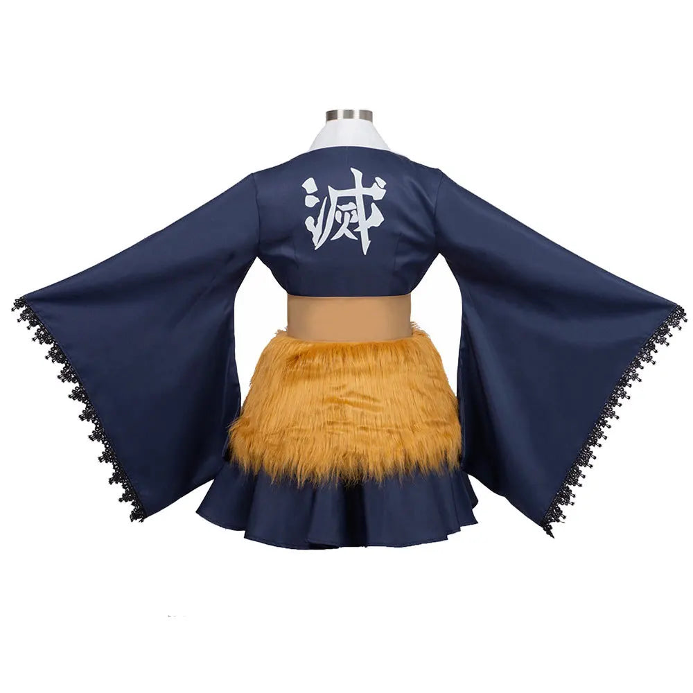 Anime Hashibira Inosuke Cosplay Halloween Costumes for Women Costumes Dress Play Clothing Uniform Vestido Suit Role