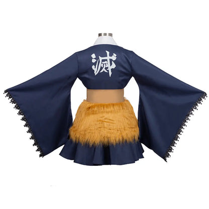Anime Hashibira Inosuke Cosplay Halloween Costumes for Women Costumes Dress Play Clothing Uniform Vestido Suit Role