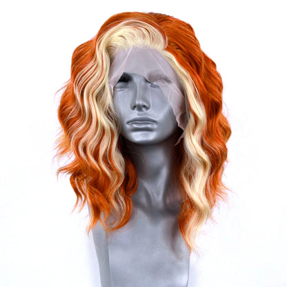 Charisma Synthetic Lace Front Wig Purple Color Short Wigs For Women Heat Resistant Natural Hairline Cosplay Wigs Short Bob Style
