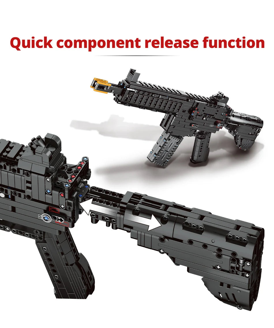ZKZC WW2 Military Weapon Shotgun Sniper Rifle Assault Rifle Building Block City Police Pistol Brick Children Toys Gifts