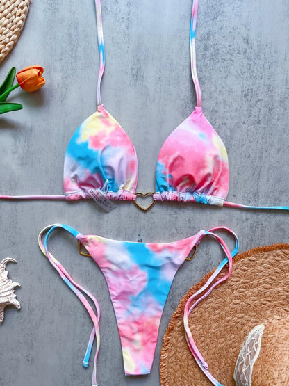 2026 Micro Bikinis Push Up Women Swimsuits Sexy Swimwear Brazilian Bikini Set Thong Biquini Print Swimsuit Summer Beachwear