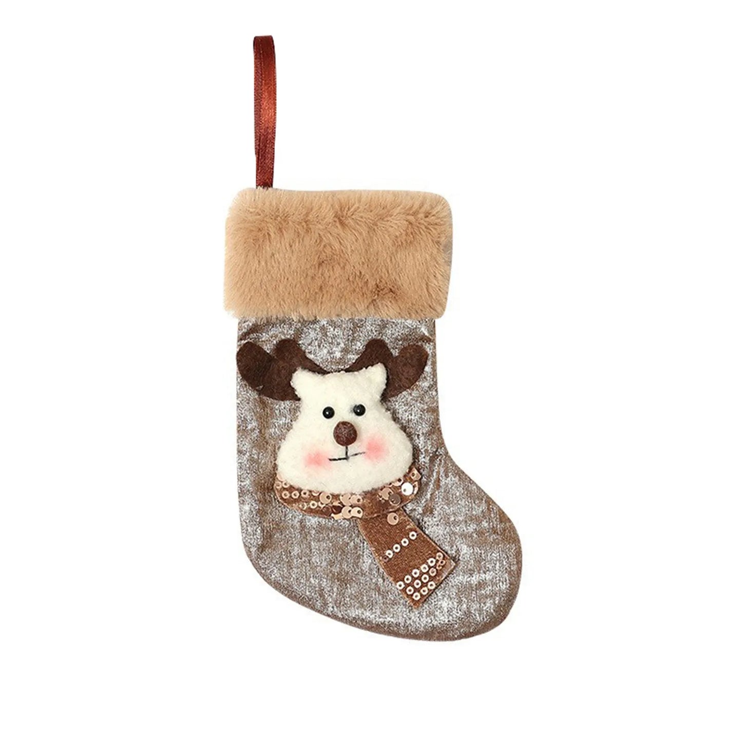 Christmas Stockings Holiday Decorations Festive Tree Ornaments Santa Claus Gift Bags Small Hanging Socks Cozy Seasonal Accents