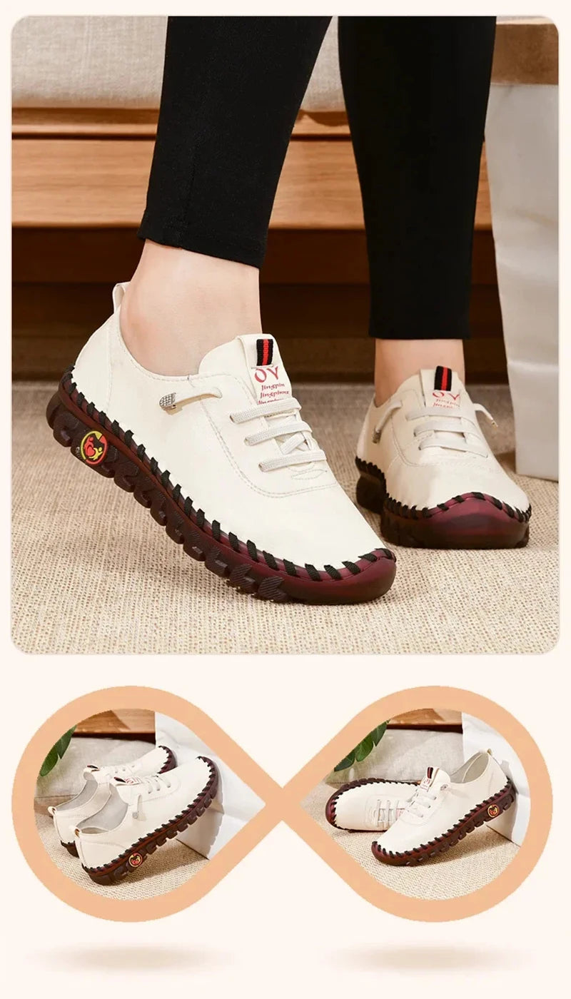 EtherealBe comfortable casual loafers for women in cream with stylish design for everyday wear