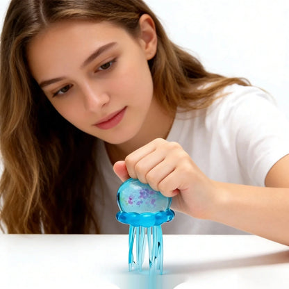 Confirmed Needoh Fuzz Ball Jellyfish Squishy Blind Box Series Suitable For People Under Pressure Stress Relief Relax Squeeze Toy