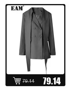 [EAM] Orange Big Size Casual Knitting Cardigan Sweater Lapel Long Sleeve Women New Fashion Tide Spring Autumn 2026 1DJ3315