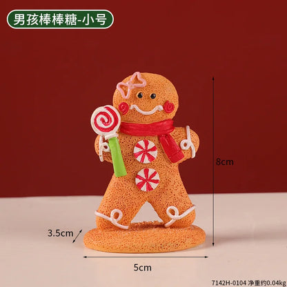 Christmas Gingerbread Man Doll Tree Pendant Ornaments Holiday Party Supplies Home Party Navidad Christmas Decoration Kids Gift