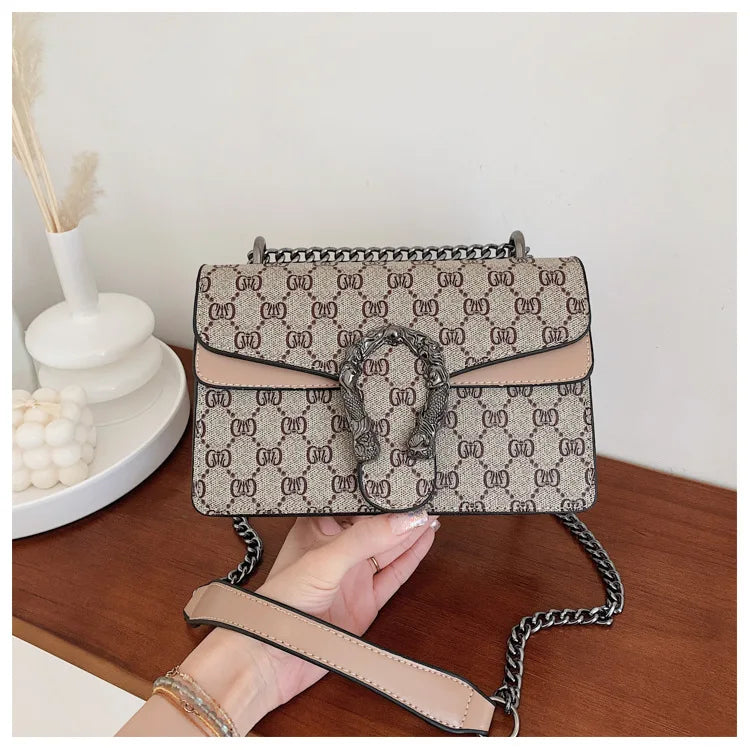 Fashion Popular Women's Bag Trend Brand Retro Chain Shoulder Bag High Quality Ladies Crossbody Bag Designer Luxury Handbag