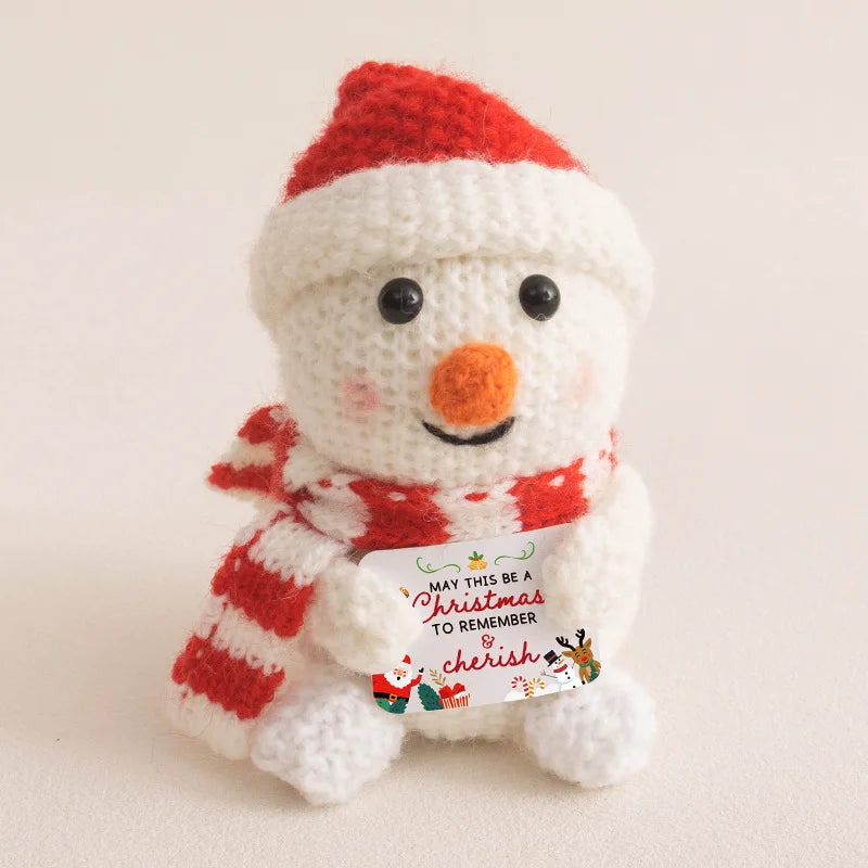 Christmas Positive Crochet Gifts Handmade Crochet Animals Dolls Christmas Gifts for women, Men, Mom, Dad, Teacher, Friend
