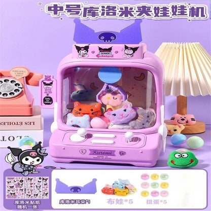 Sanrio Peripheral Children'S Toys Kuromi Claw Machine Clip Doll Machine Home Birthday Gift Girl Hand Toy Boy Toy Christmas Gift