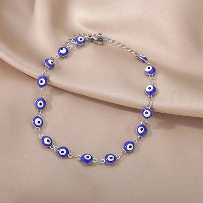 Evil Eye Anklets for Women Stainless Steel Boho Anklet Summer Charm Ankle Bracelet Lucky Amulet Jewelry Beach Accessoires Femme