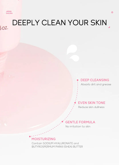 Sakura Peeling Face Mask Deep Cleansing 24k Gold Blackhead Removed Tear Off Mask Repairing & Smoothing Facial Skin Care 50g