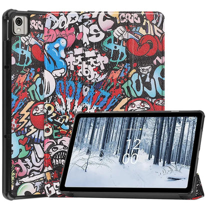For Nokia T21 T20 T10 tablet protective case tablet computer case is three fold and the cover is anti-falling case pc