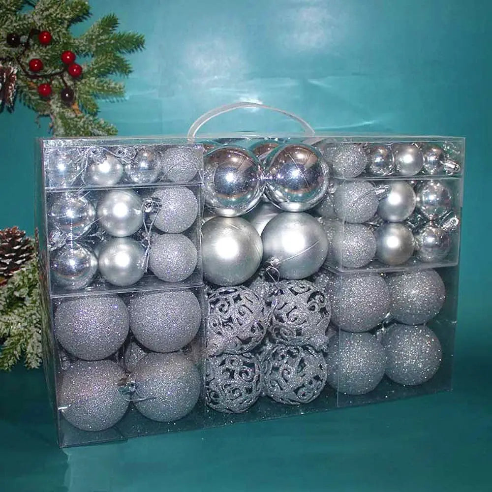 100pcs Christmas Decor Tree Xmas Balls Party Wedding Ornament Party Supplies Xmas Ornament Ball Xmas