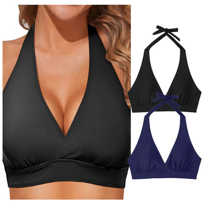 Tummy Control,Swimwear Plus Size Swimwear For Women 2024 Trendy Women Bikini Top Push Up Swimsuit Top Nuevo En Conjuntos A Juego