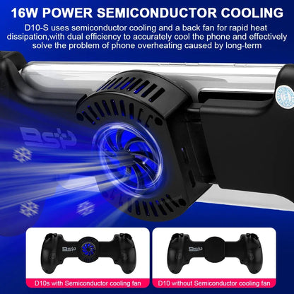 Hot Sale D10 D10S Stretching Cooling Wireless Game Controller For SWITCH/Android/Apple IOS Tablet /P3/P4/XBOX Gamepad Streaming