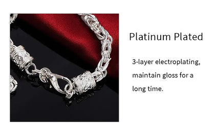 New listing 925 Sterling Silver 20 Inches 5MM Personalized Man Necklace Woman Fashion Charm Hip Hop Jewelry Christmas Gift