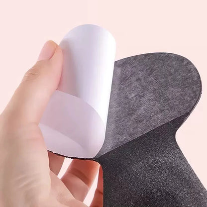 2pcs Women High-heel Shoes Insoles Inserts Heel Post Back Shoes Insoles Breathable Anti-slip Sponge Foot Care Massage Shoe Pads