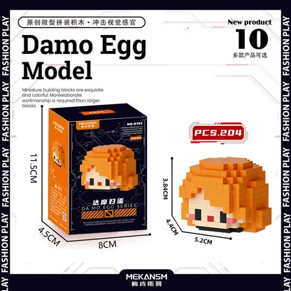 Spider-man Venom Damo Egg Building Block cartoon Q version of tiny particles puzzle assembled children's toys wholesale Iron Man