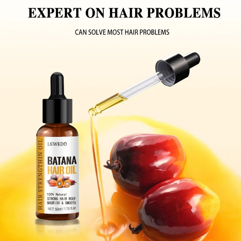 50ML African Hair Growth Oil 100% Pure Batana Hair Growth Mask Butter Anti Hair Loss Break Black Hair Regrowth Treatment
