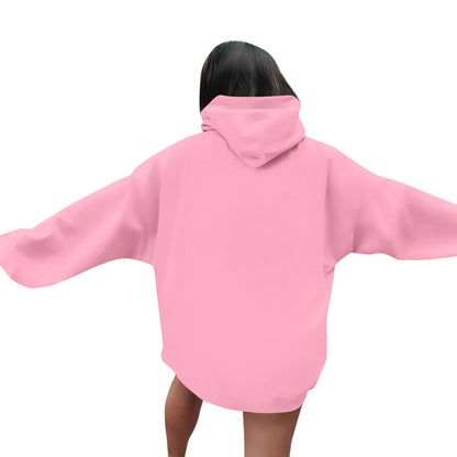 Women Halloween Printed Hoodie Casual Long Sleeve Sweatshirt Fashion Oversize Pullover Cozy Winter Streetwear Chic Loungewear
