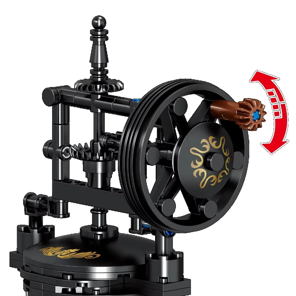 Classic Creative Coffee Machine Mini Diamond Model Building Blocks MOC Construction Bricks Collection Toy Children Xmas Gift