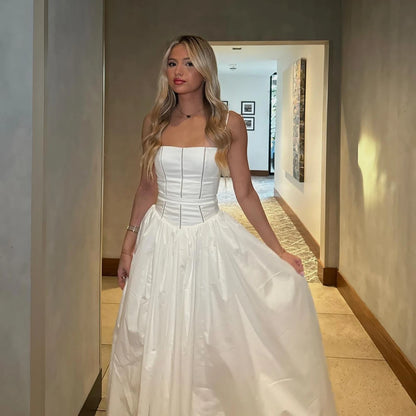 Mingmingxi Summer Floral Print Dress Elegant 2025 New Arrivals Spaghetti Strap Flare Dress Maxi Holiday Party Dresses Women