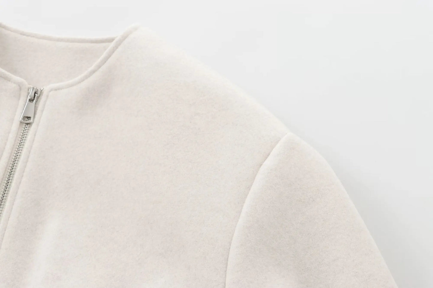 MUJER Red Zipper Bomber Jackets for Women Soft Cropped Jackets Woman 2025 Long Sleeve Woman's Sports Jacket New in Outerwears