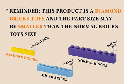 Creative Medieval Magic Castle MOC Micro Bricks School Architecture Palace Model Building Blocks Set Gifts for Kid Assembly Toys