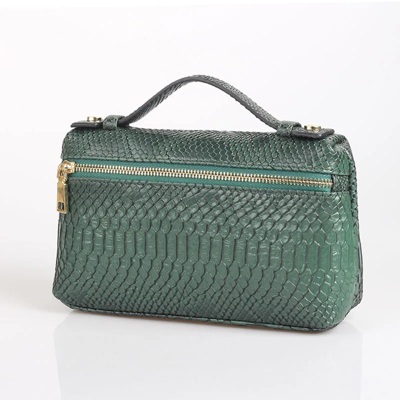 EtherealBe Luxurious Faux Crocodile Makeup Bag