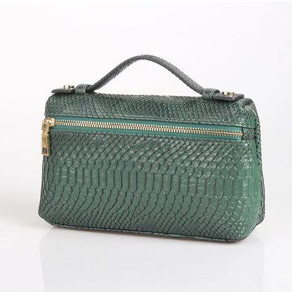 EtherealBe Luxurious Faux Crocodile Makeup Bag