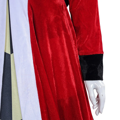 EtherealBe Alice in Wonderland Queen of Hearts costume featuring a vibrant red and black design