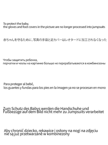 EtherealBe product notice for snorlax baby cosplay bodysuit costume stating gloves and foot covers not included