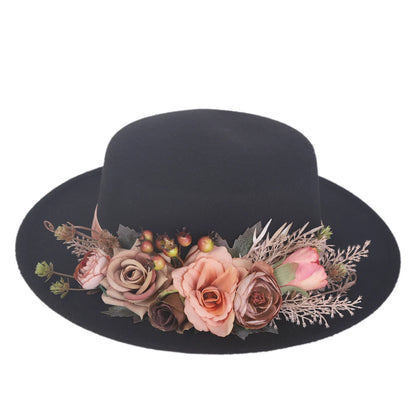 EtherealBe Basin flower fedora hat with decorative floral accents for stylish occasions