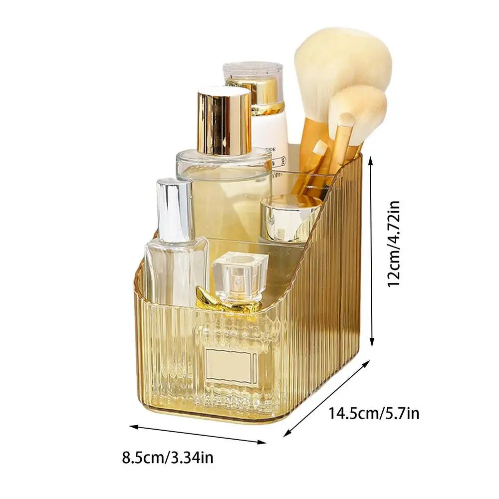 EtherealBe bathroom vanity organizer for cosmetics with multiple compartments and elegant design