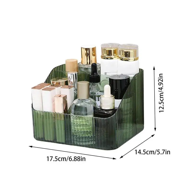 EtherealBe bathroom vanity organizer for cosmetics with multiple compartments for bottles and tubes