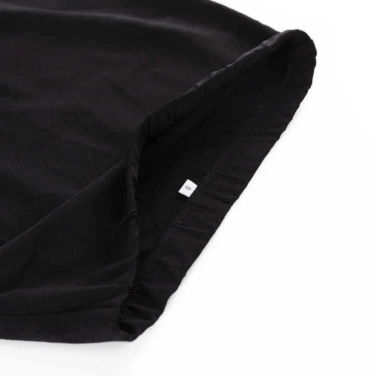 EtherealBe black high waist maxi skirt featuring a comfortable elastic waistband for everyday wear