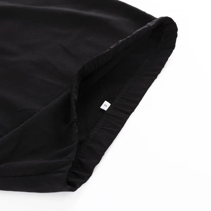 EtherealBe black high waist maxi skirt featuring a comfortable elastic waistband for everyday wear